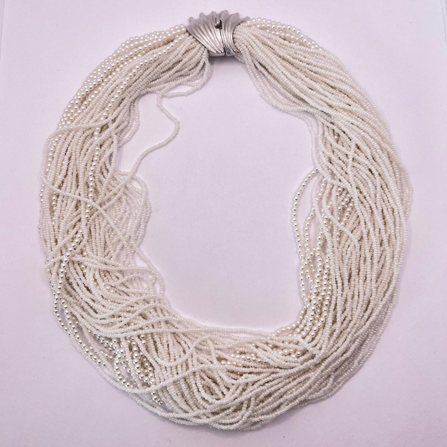 6422 Vintage Mehrsträngig Perlenkette 47cm