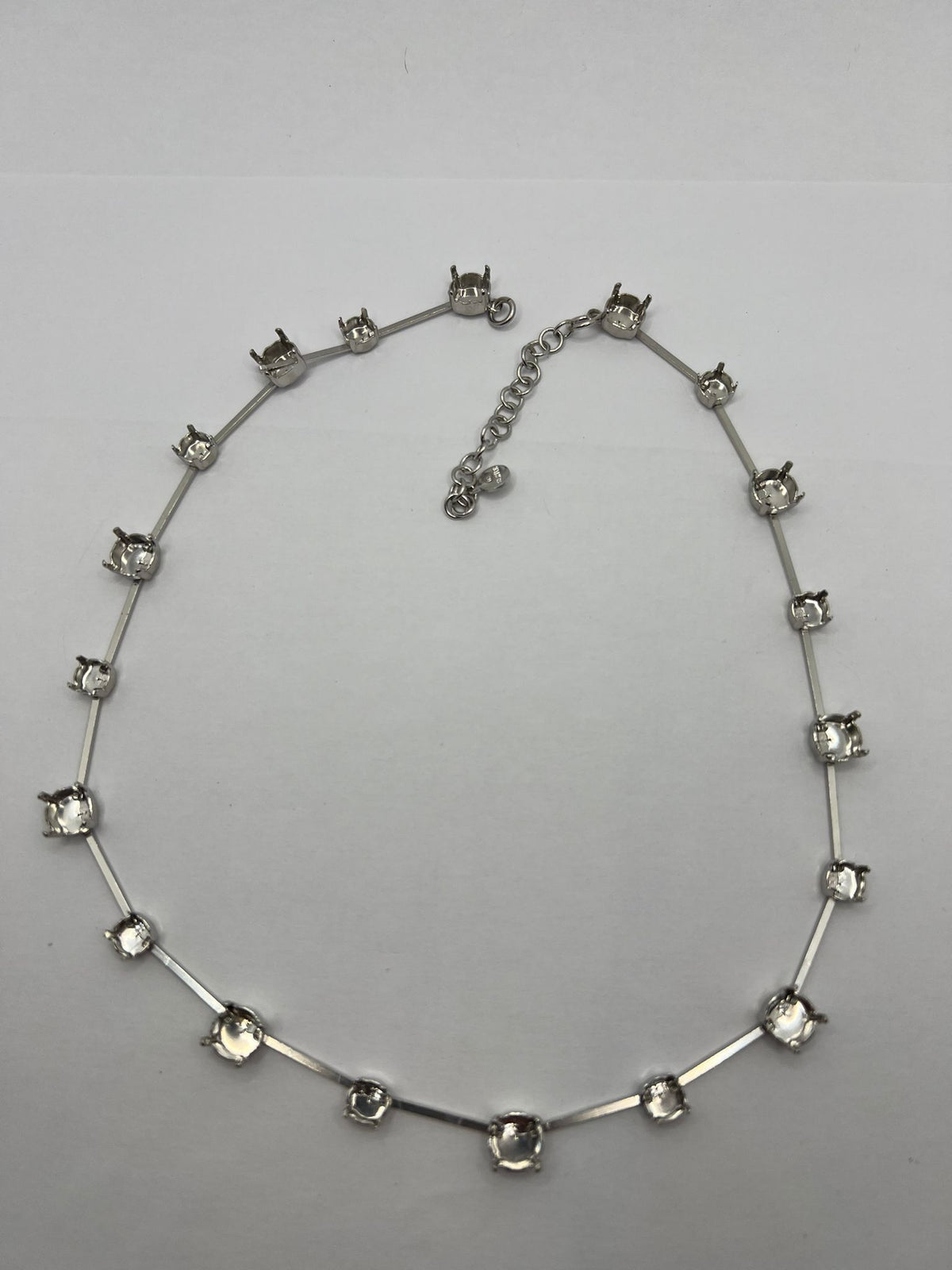 6448 Vintage leerer Halskette zum Befüllen mit Swarovski Kristallen 40cm