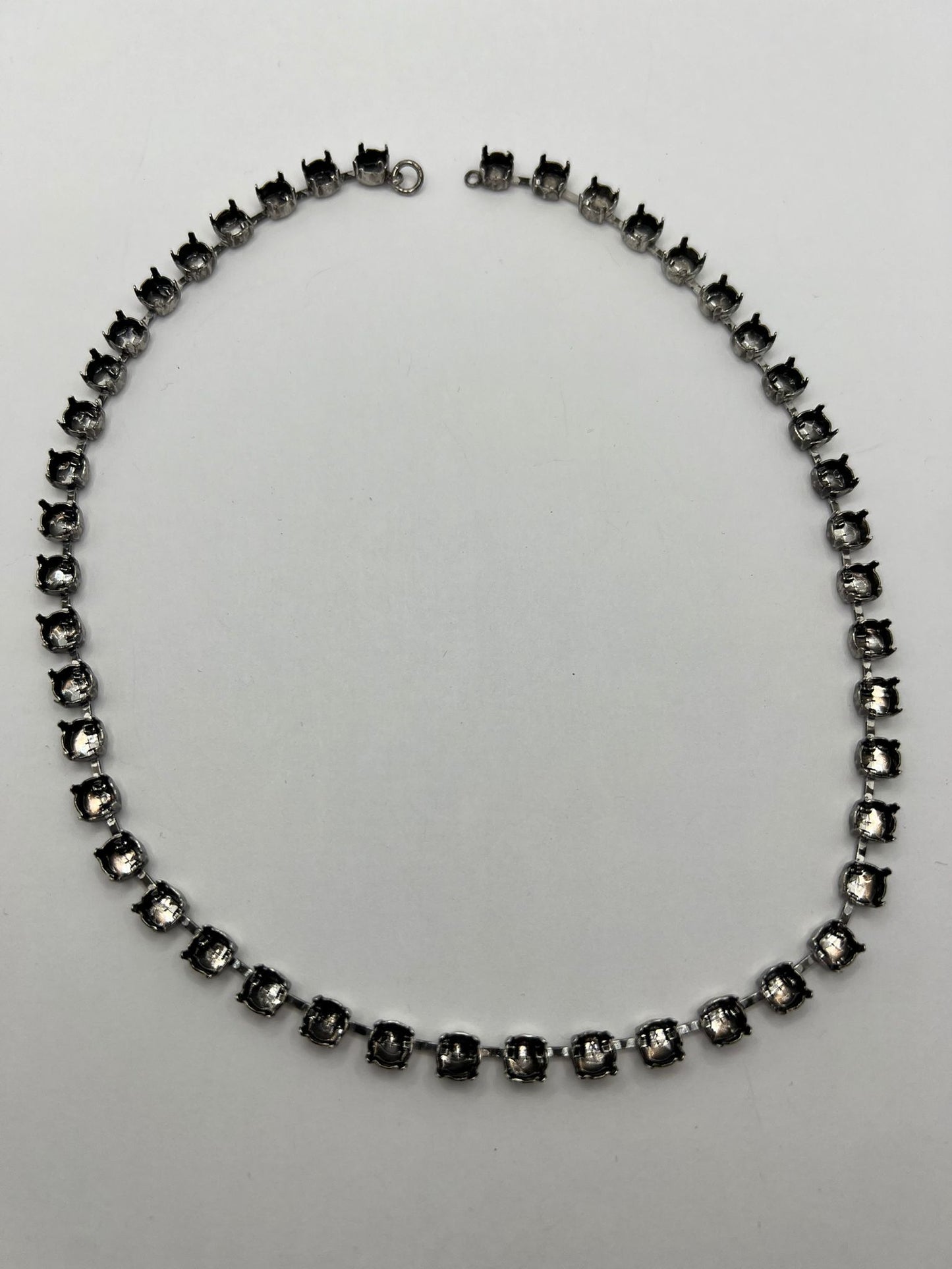 6489 Vintage leerer Kette zum Befüllen mit Swarovski Kristallen 42cm