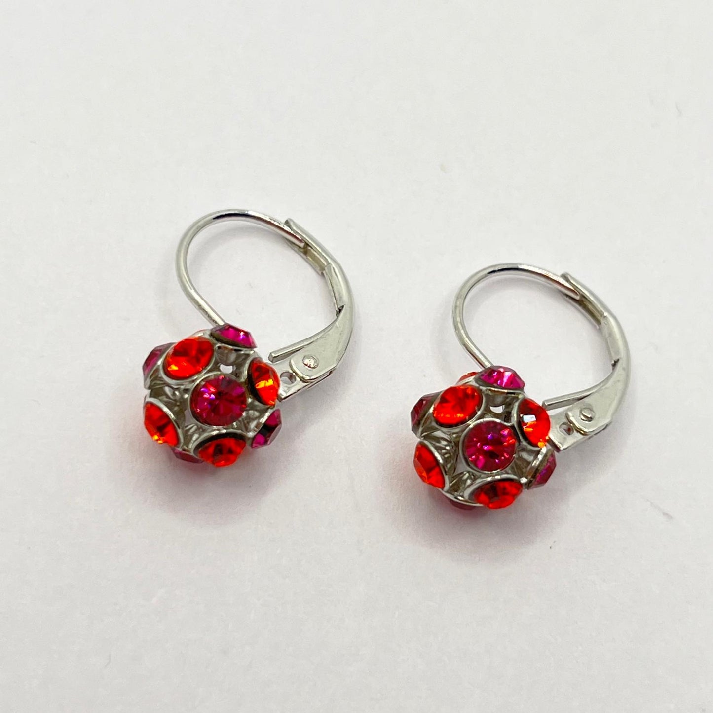 30652 Vintage Swarovski Kristallen Ohrhanger 7mm