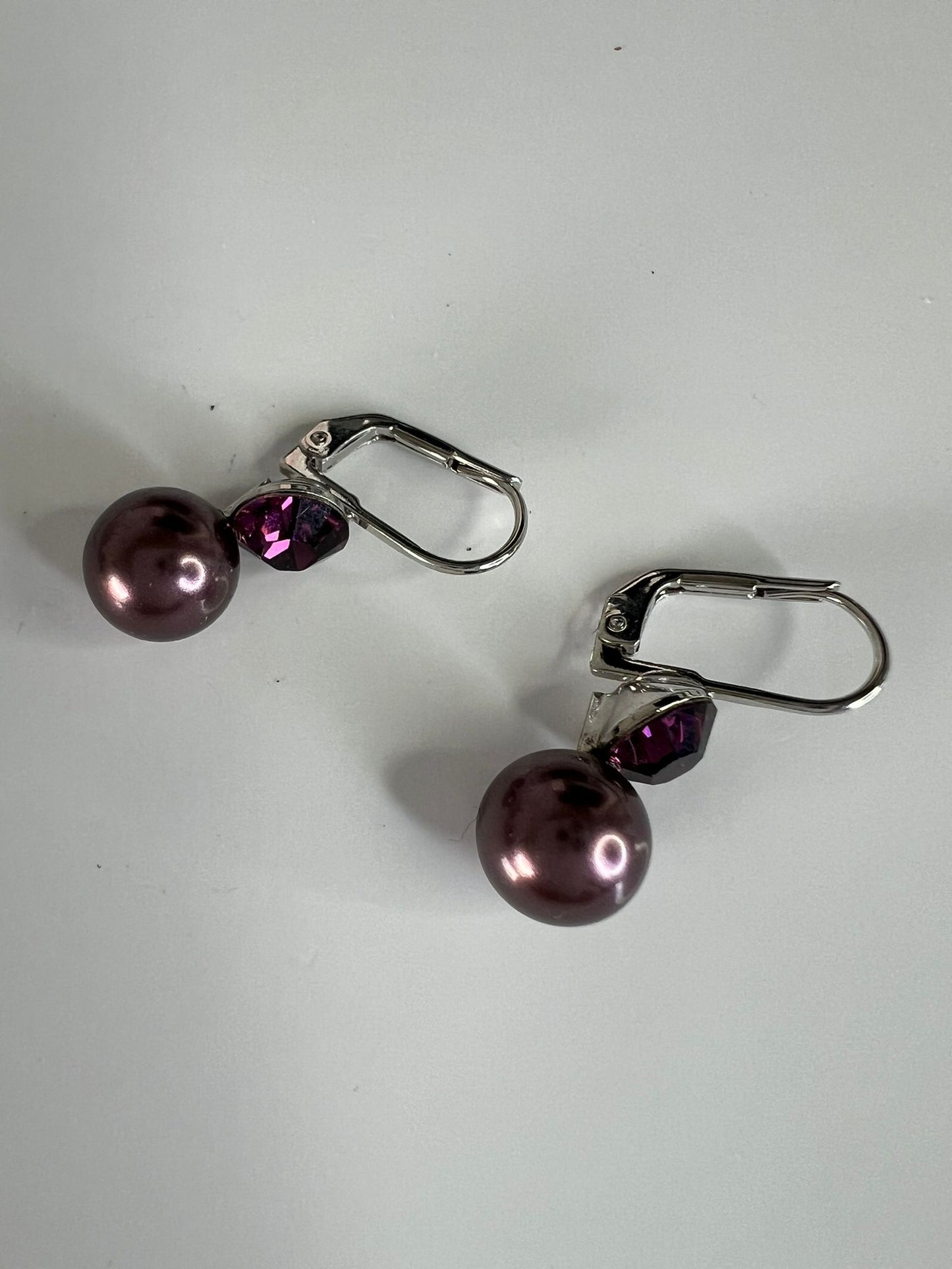 30419 Vintage Swarovski Kristallen Ohrhänger 7mm
