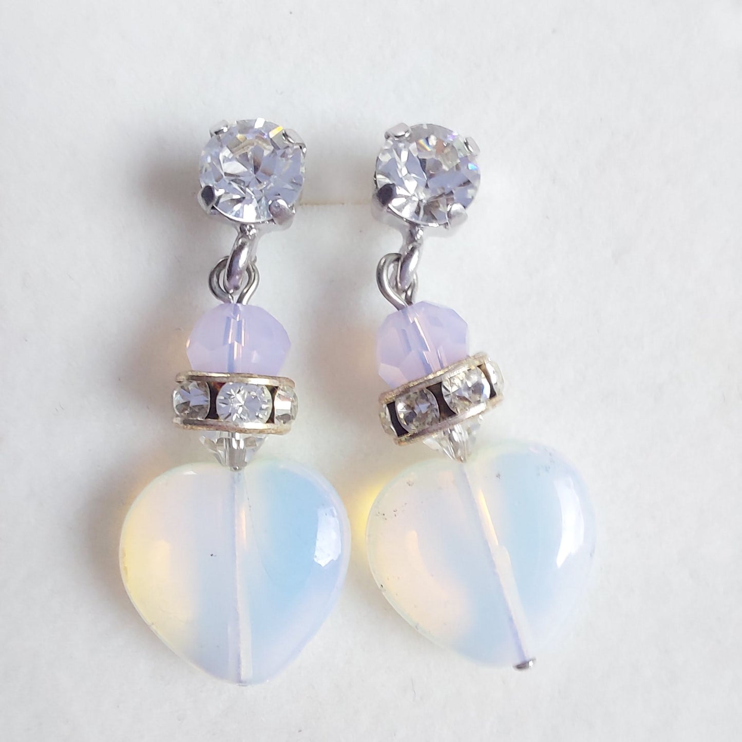 3526 Vintage-Ohrringe mit Swarovski Kristallen 35mm