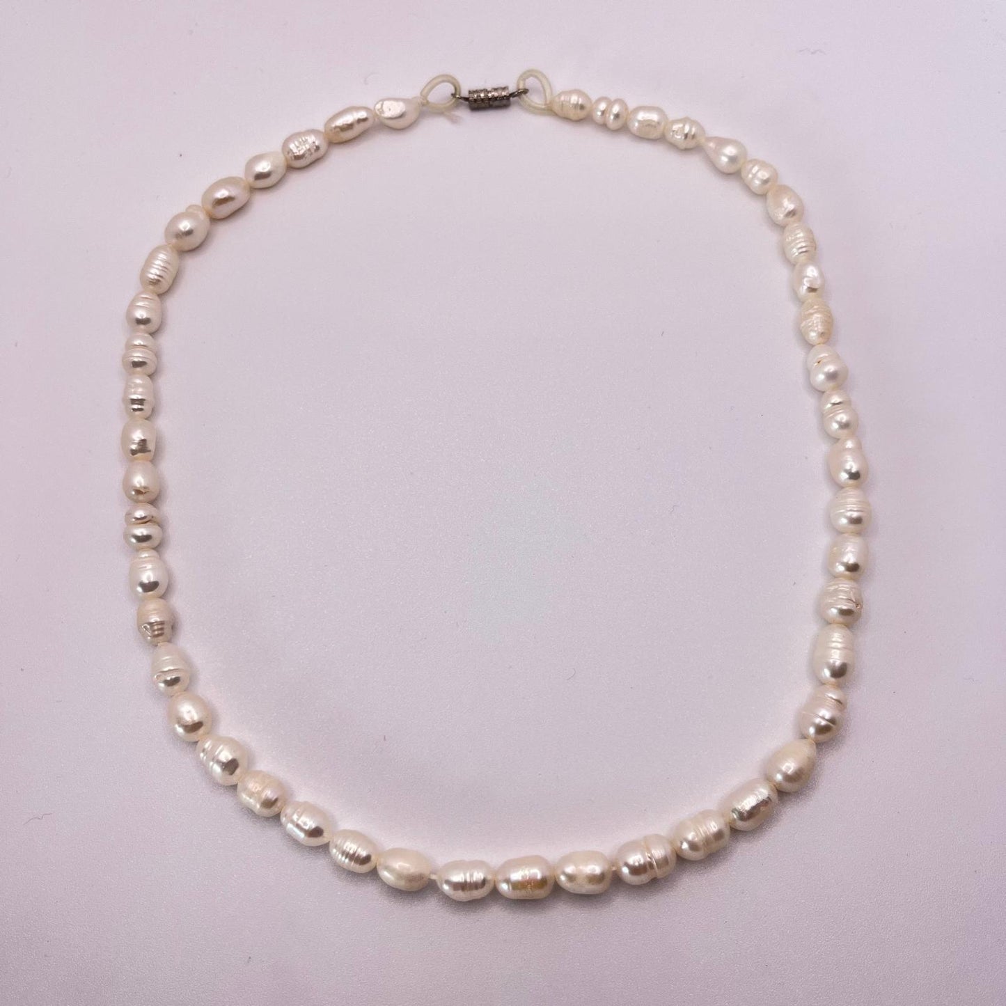6425 Vintage Perlenkette 43cm