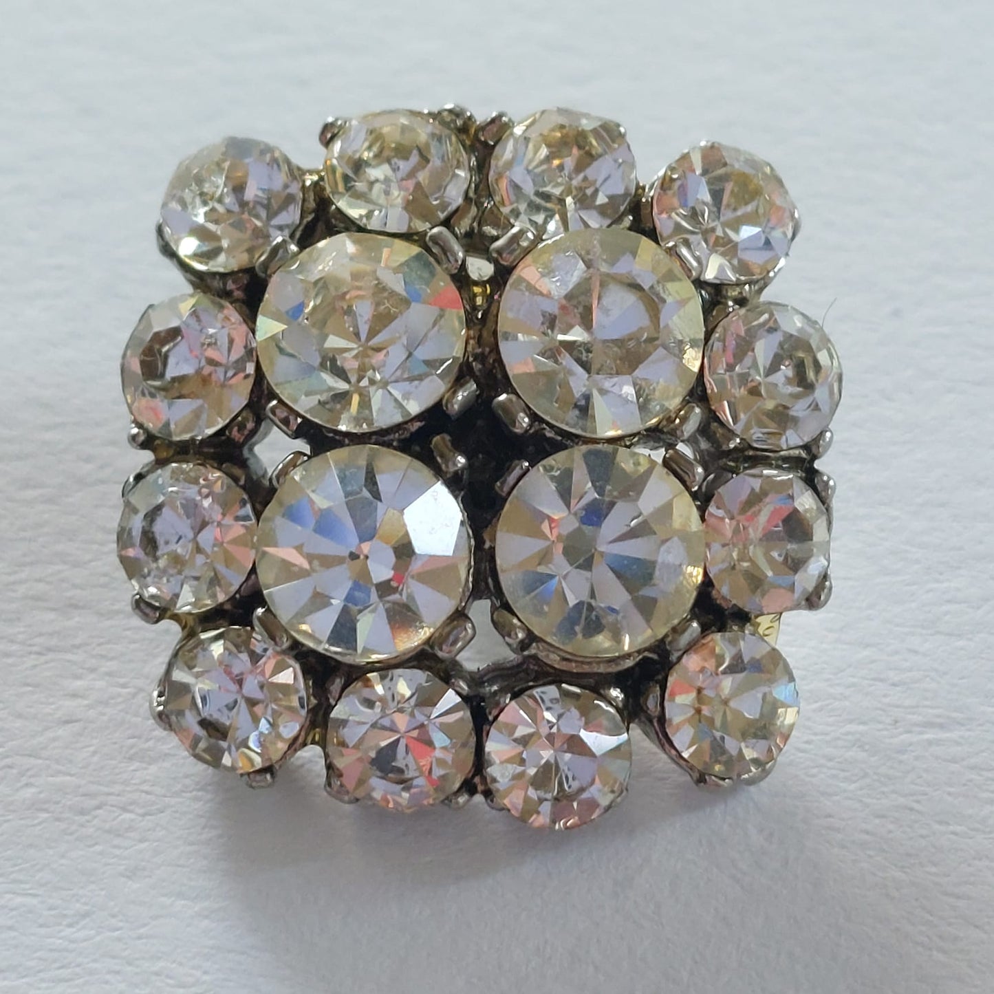 4204 Knopfe mit Swarovski Kristallen 20mm