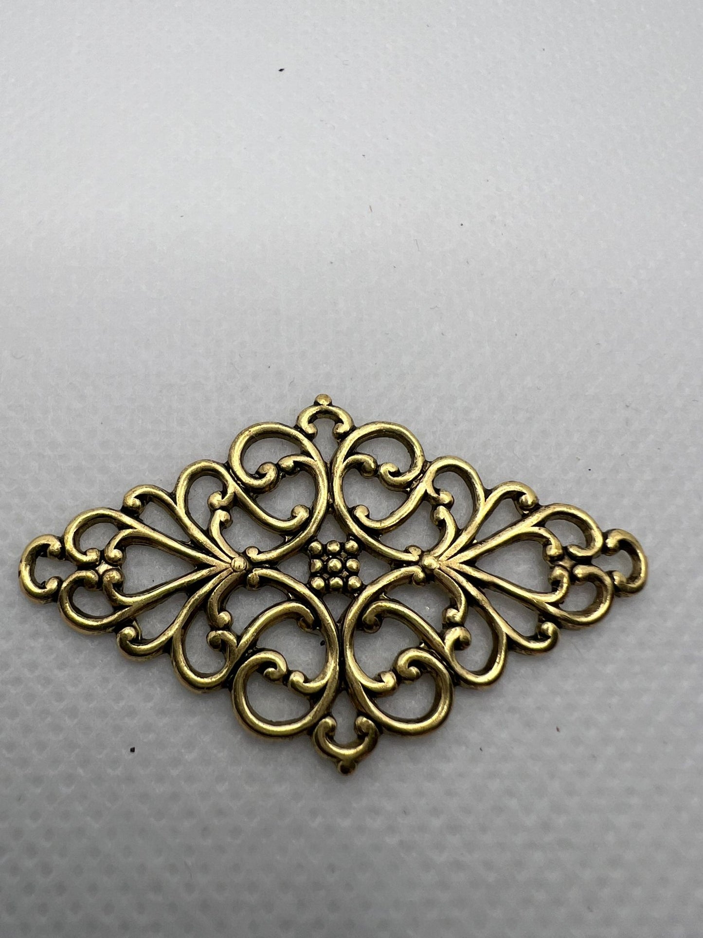 5852 Vintage Rhodium Filigren Schmuckzubehör 45mm