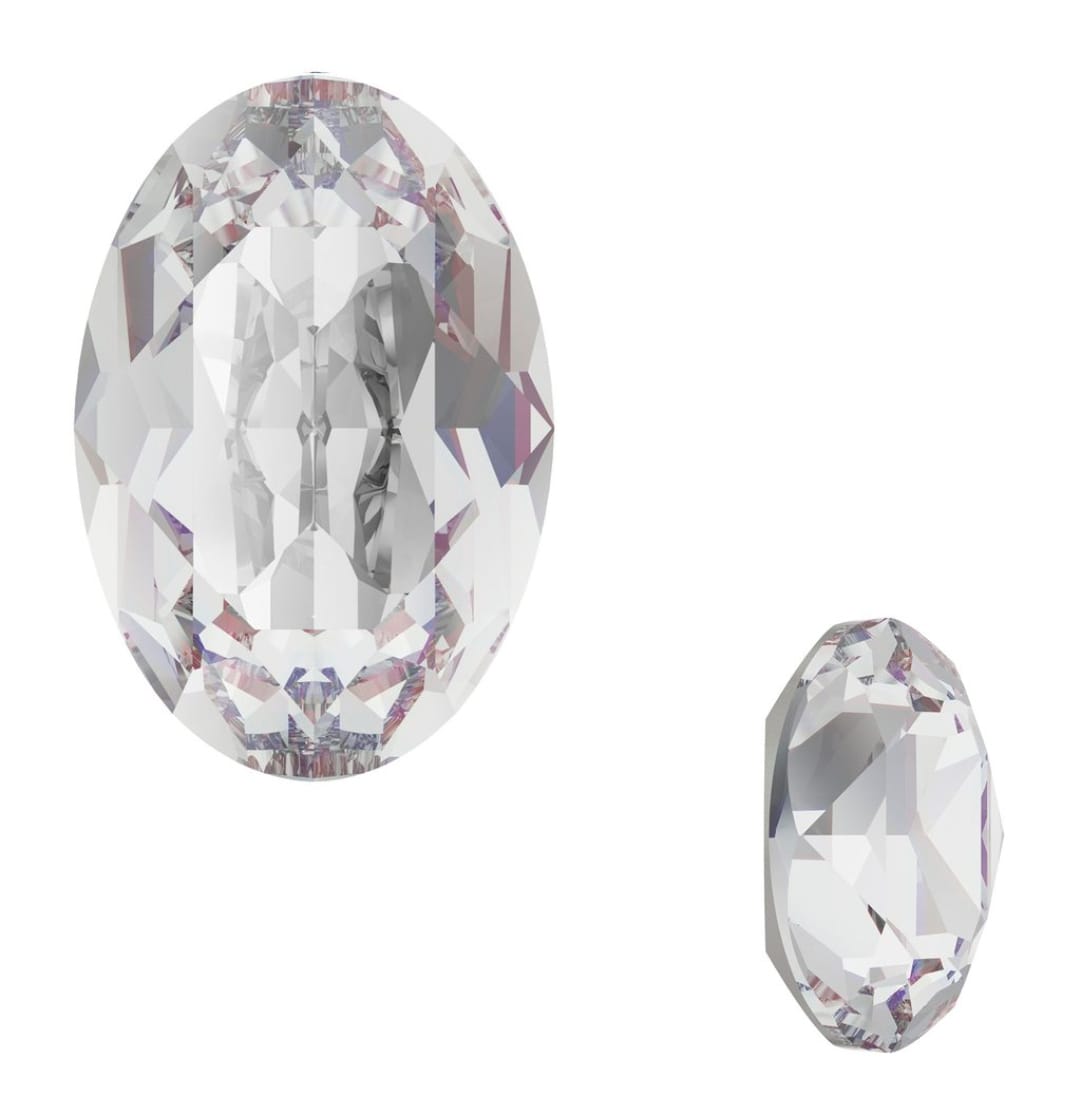 Swarovski® Fancy Oval Crystal Unfoiled 14x10mm