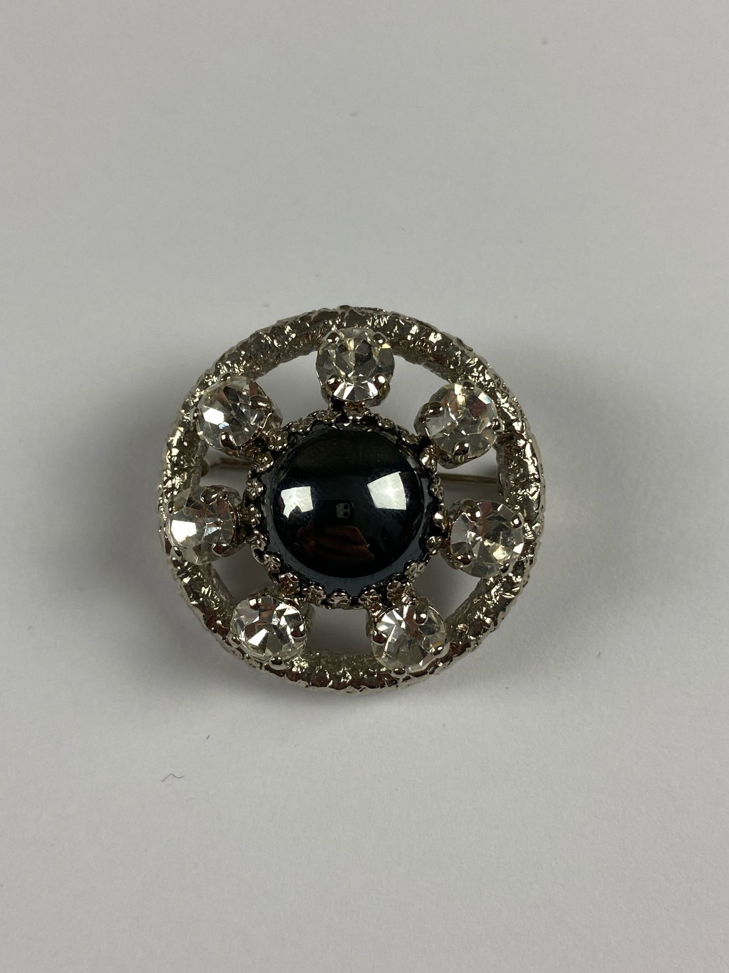 8721 Vintage Swarovski Kristallen Brosche 35mm