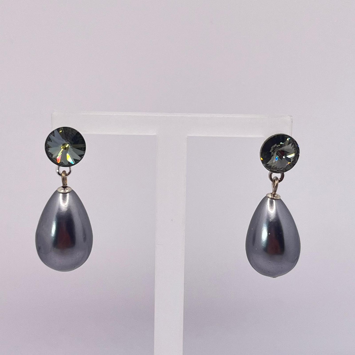 30733 Vintage Swarovski Kristallen Ohrstecker 30mm