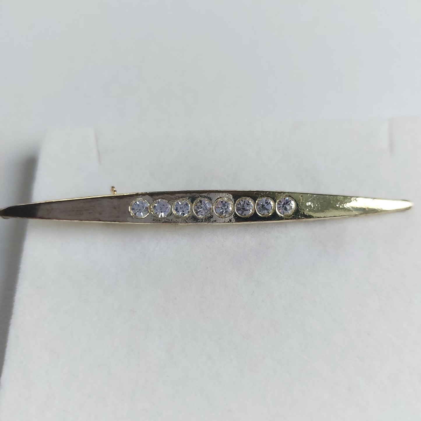 8086 Vintage Brosche mit Swarovski-Kristallen 70x6mm