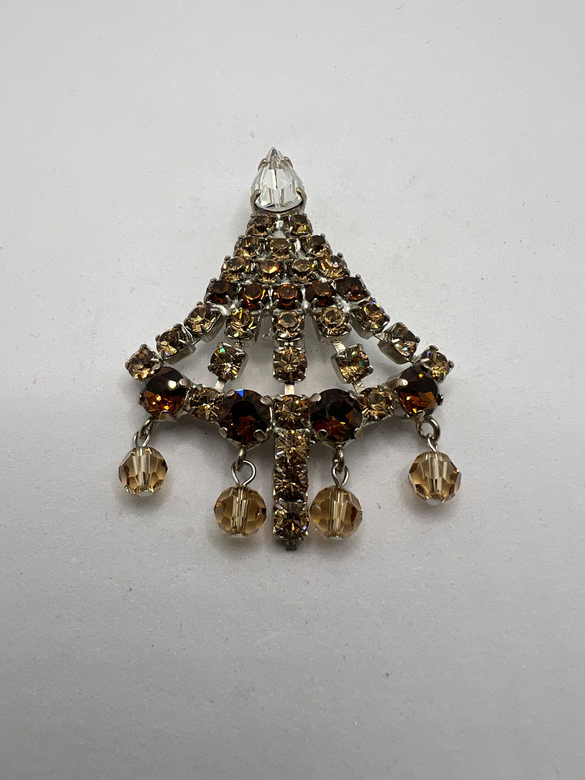 8852 Vintage Swarovski Kristallen Brosche 57mm