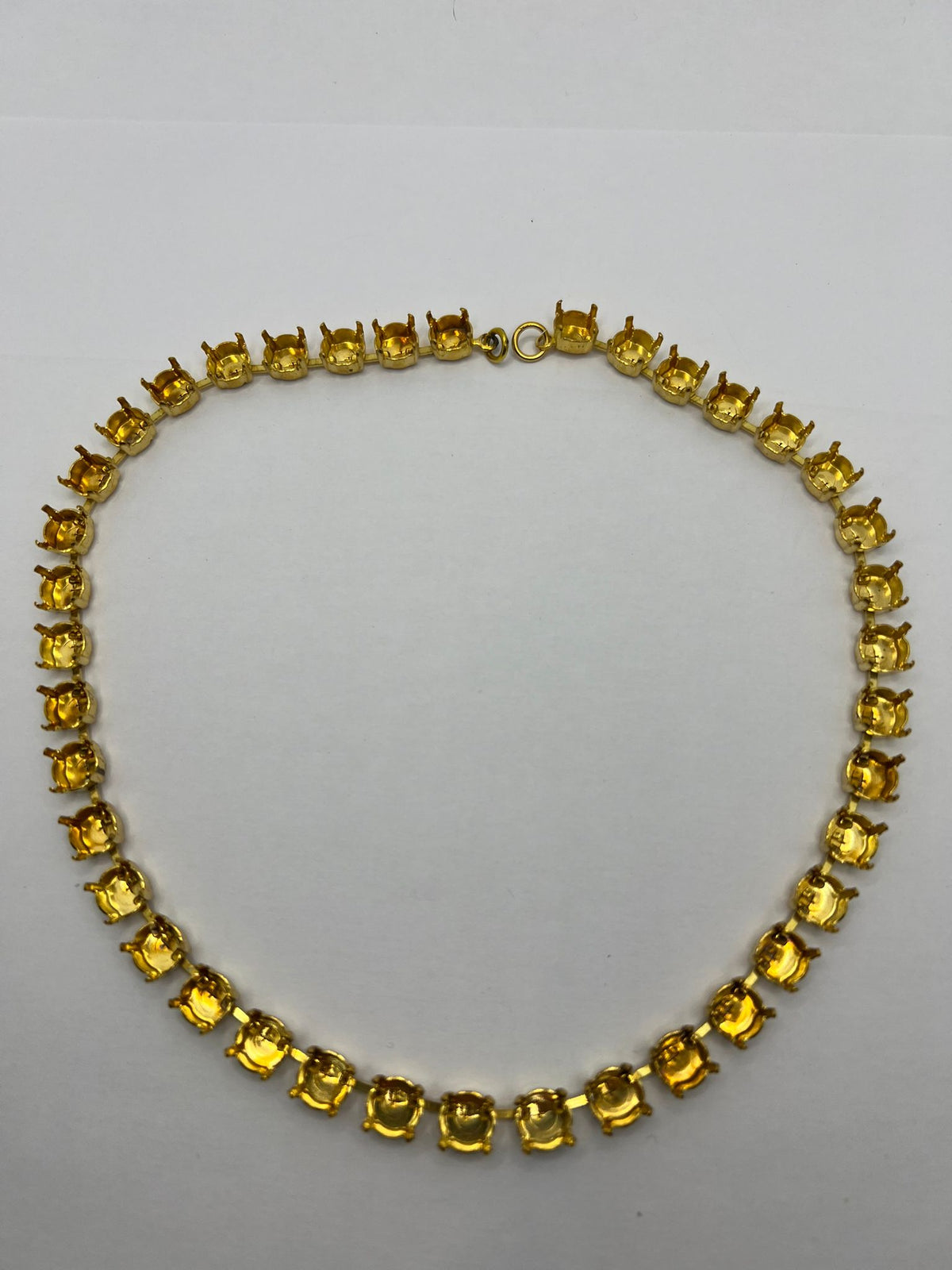 6441 Vintage leerer Halskette zum Befüllen mit Swarovski Kristallen 39cm