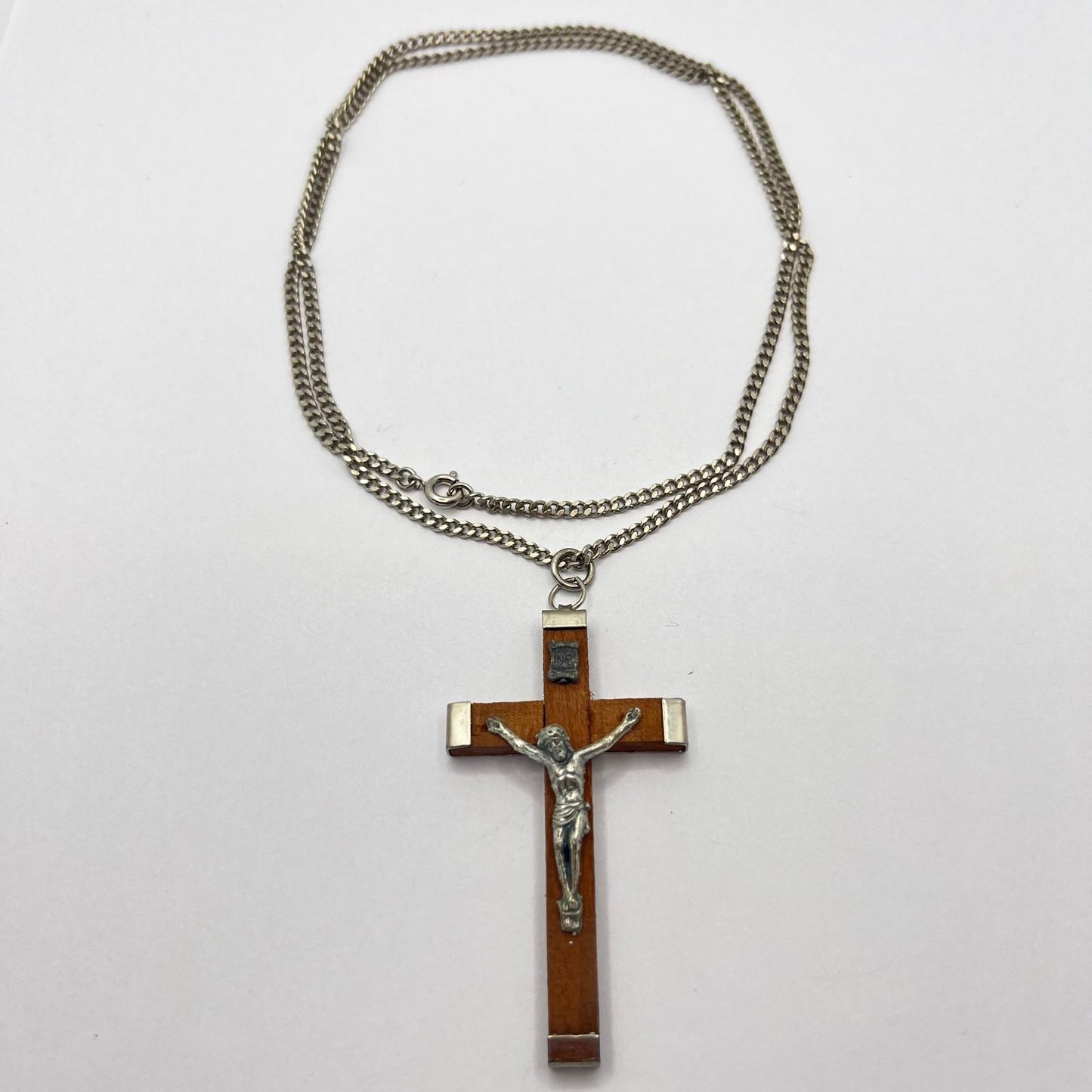 6404 Vintage Rhodium Halskette 59cm