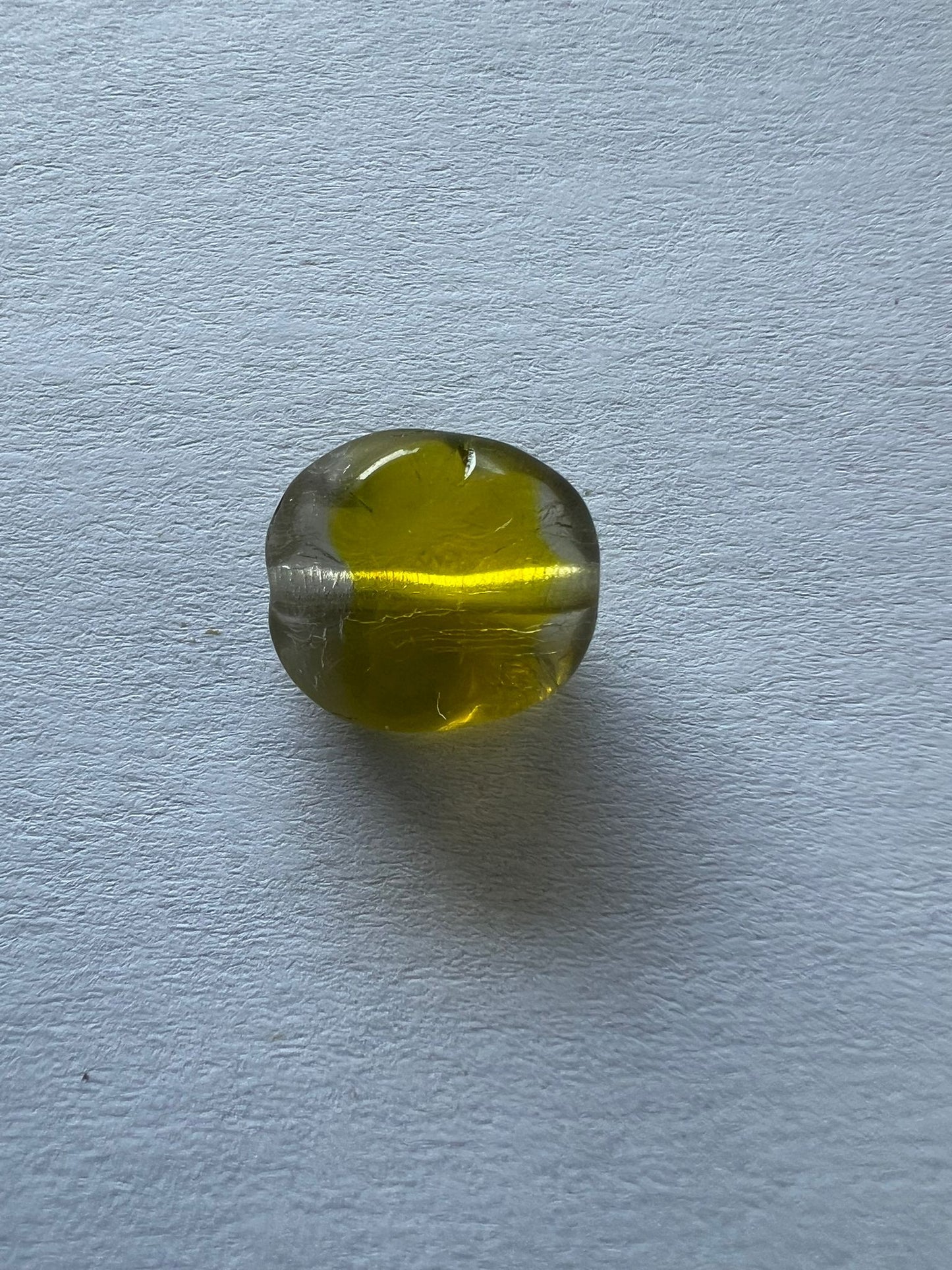 5696 Vintage Perlen Klar Gelb 11mm
