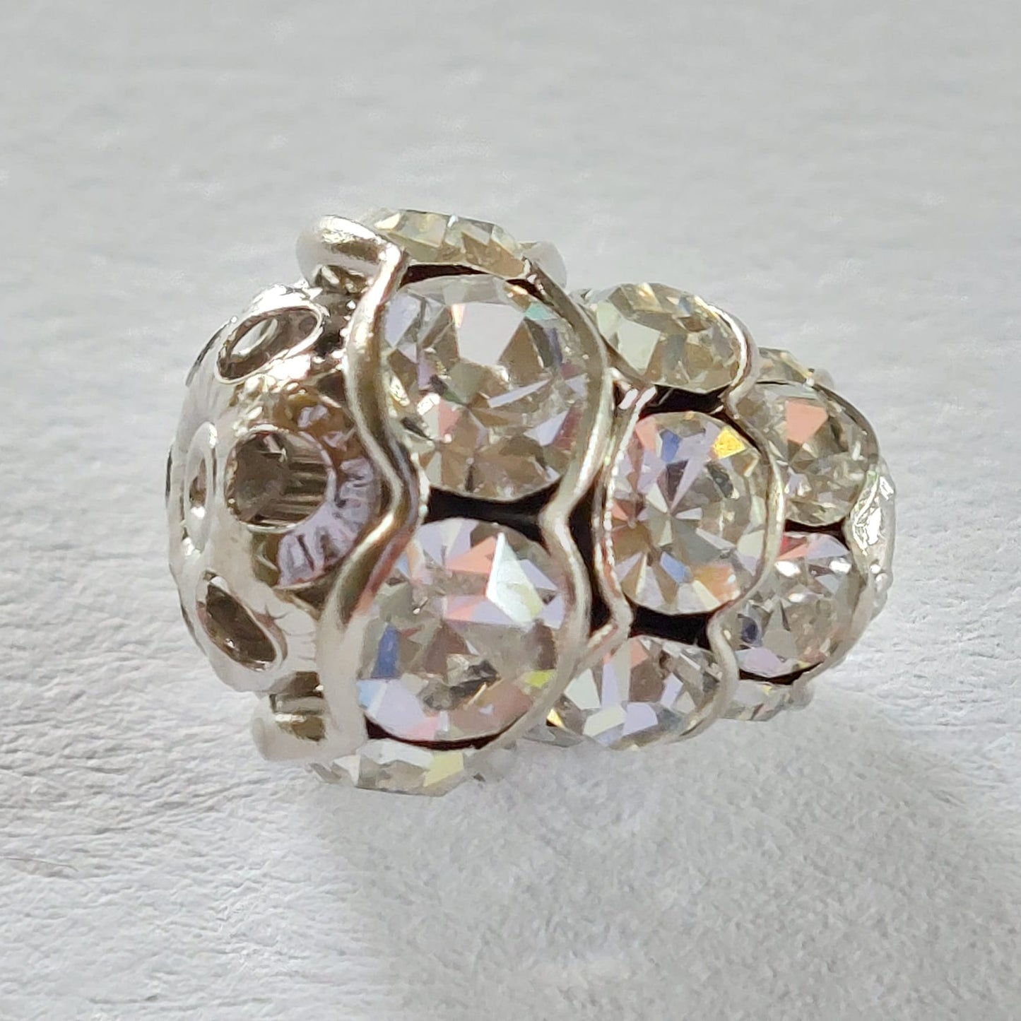 5112 Vintage Perle Zwischenteil Mit Swarovski Kristallen 14x11mm