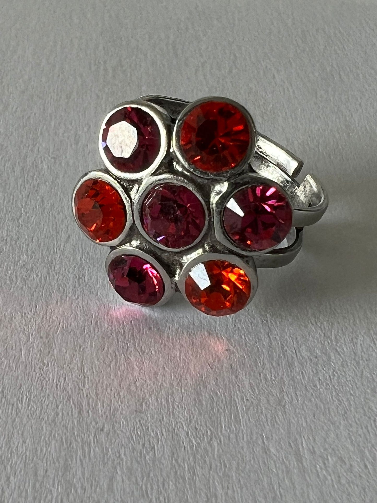 9773 Vintage Swarovski Kristallen Ring 20mm