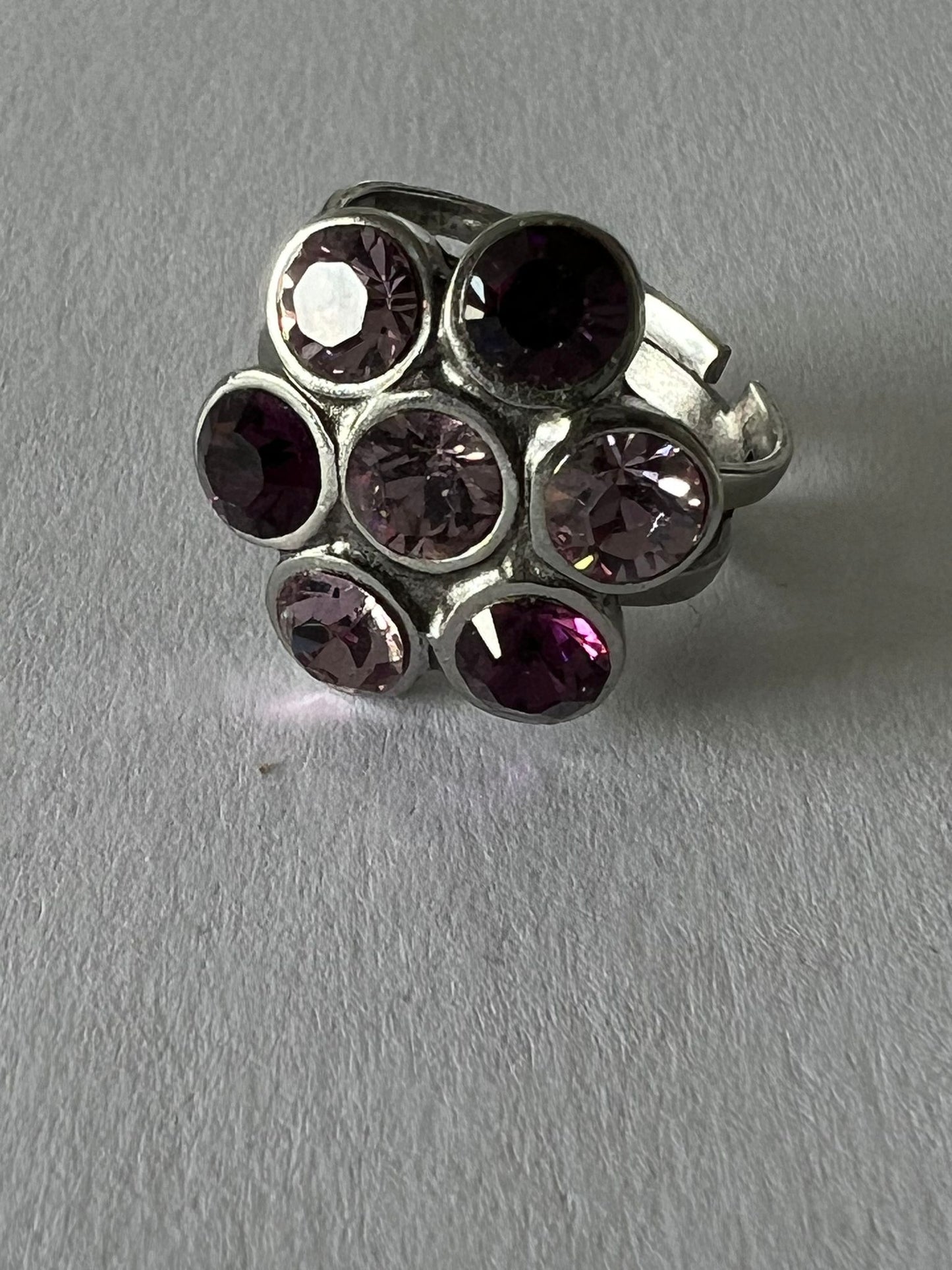 9779 Vintage Swarovski Kristallen Ring 20mm