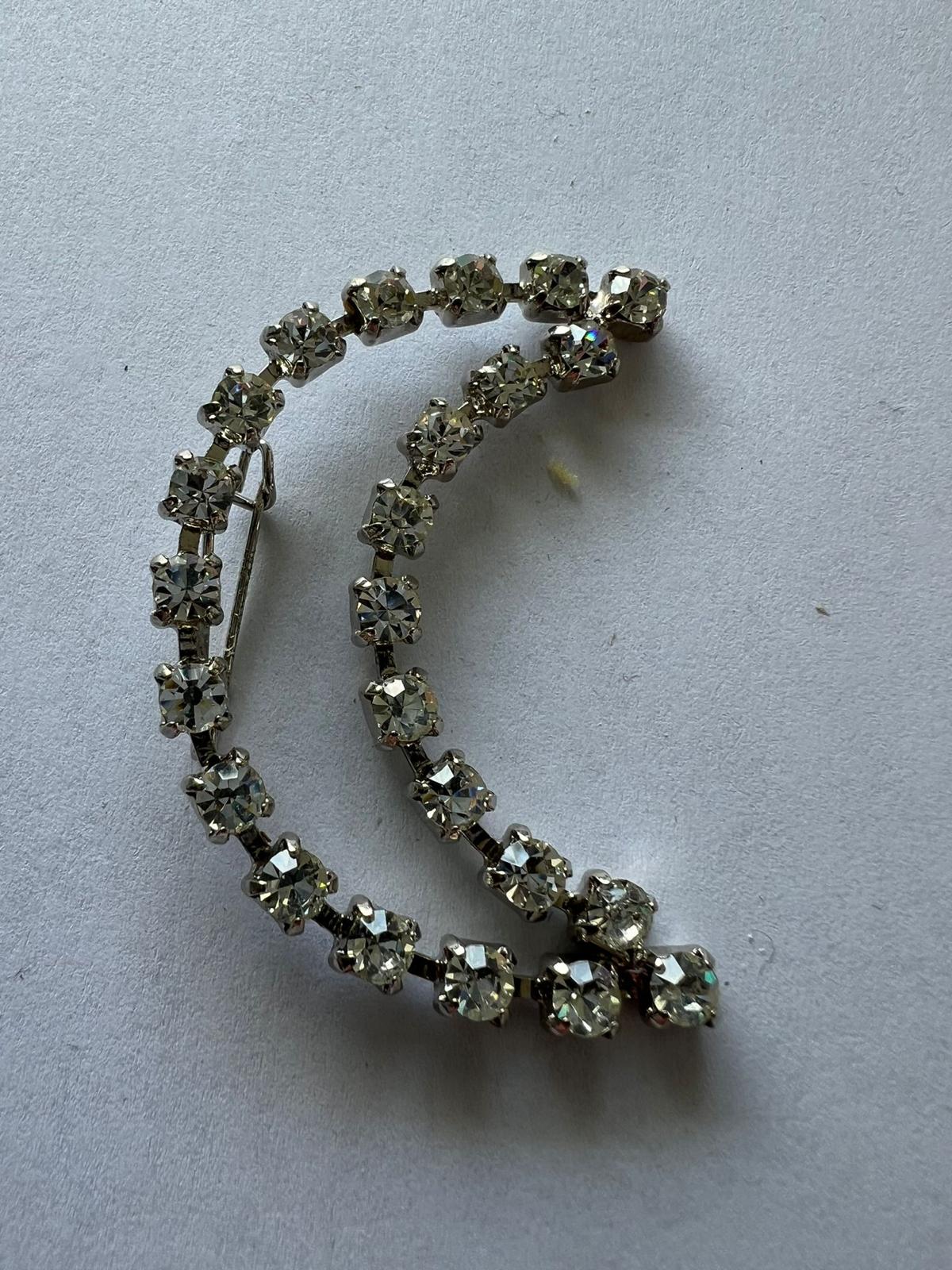 8555 Vintage Swarovski Kristallen Brosche 52mm