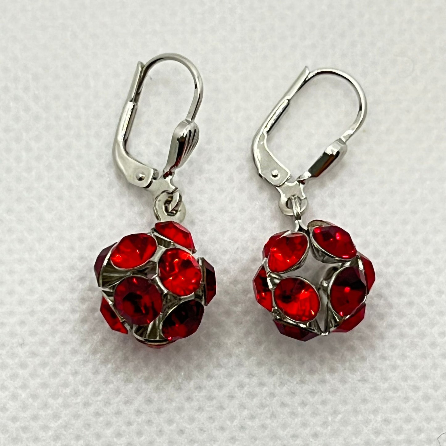 30488 Vintage Swarovski Kristallen Ohrhanger 10mm