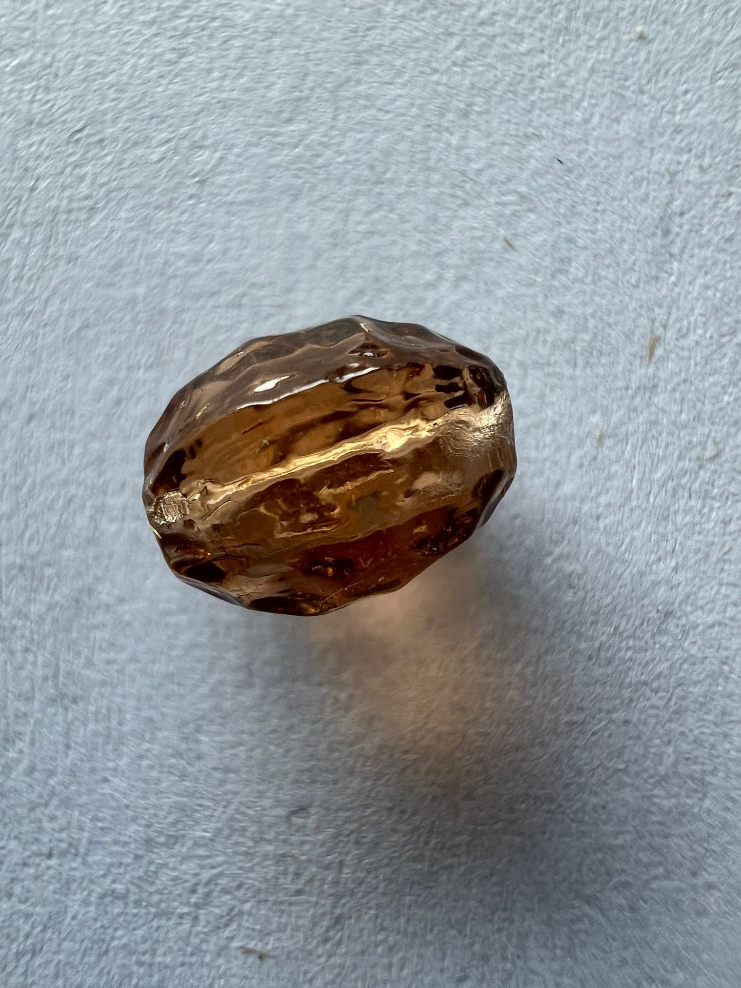 5724 Vintage Acryl Perlen Braun 7mm