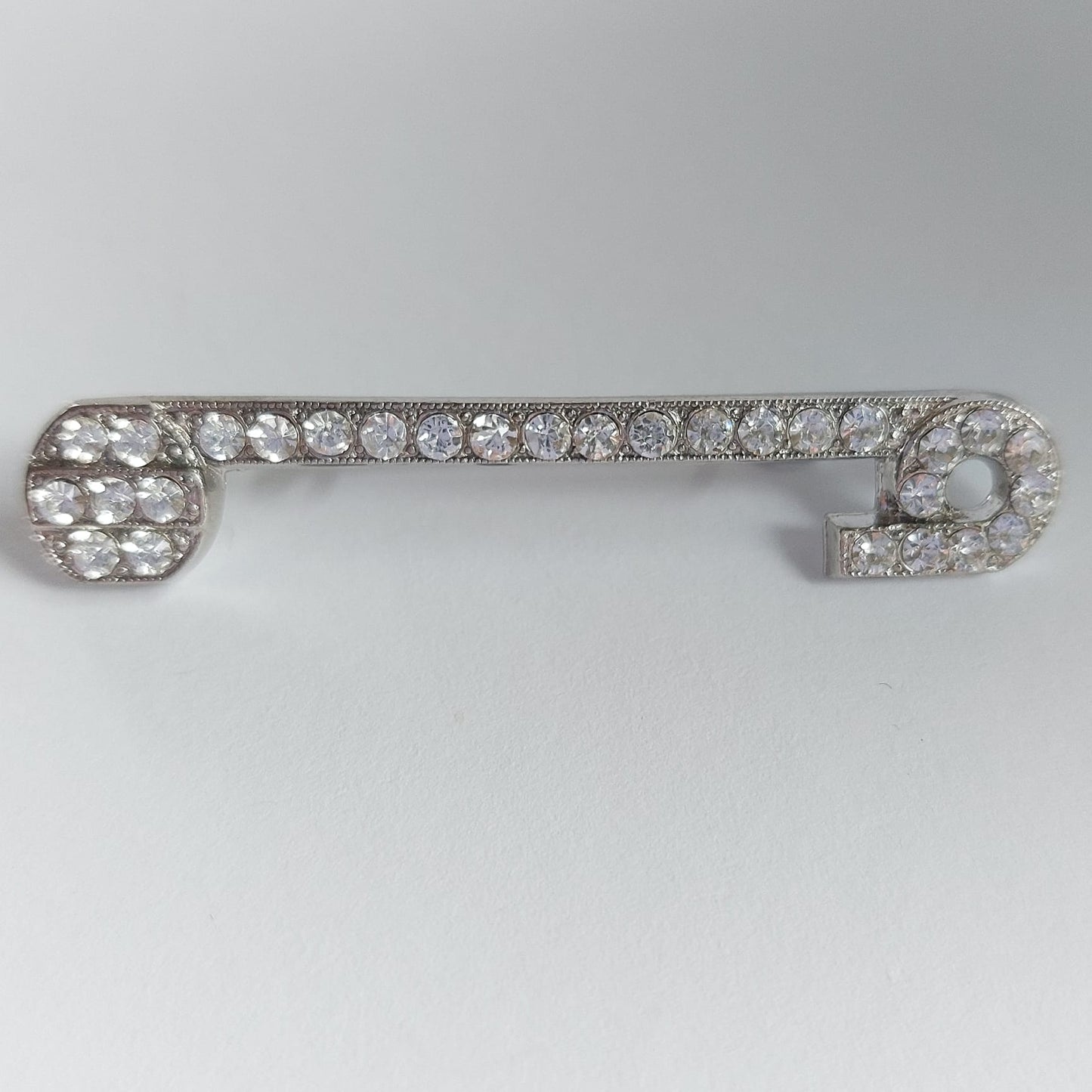 8066 Vintage Brosche mit Swarovski-Kristallen 55x10mm