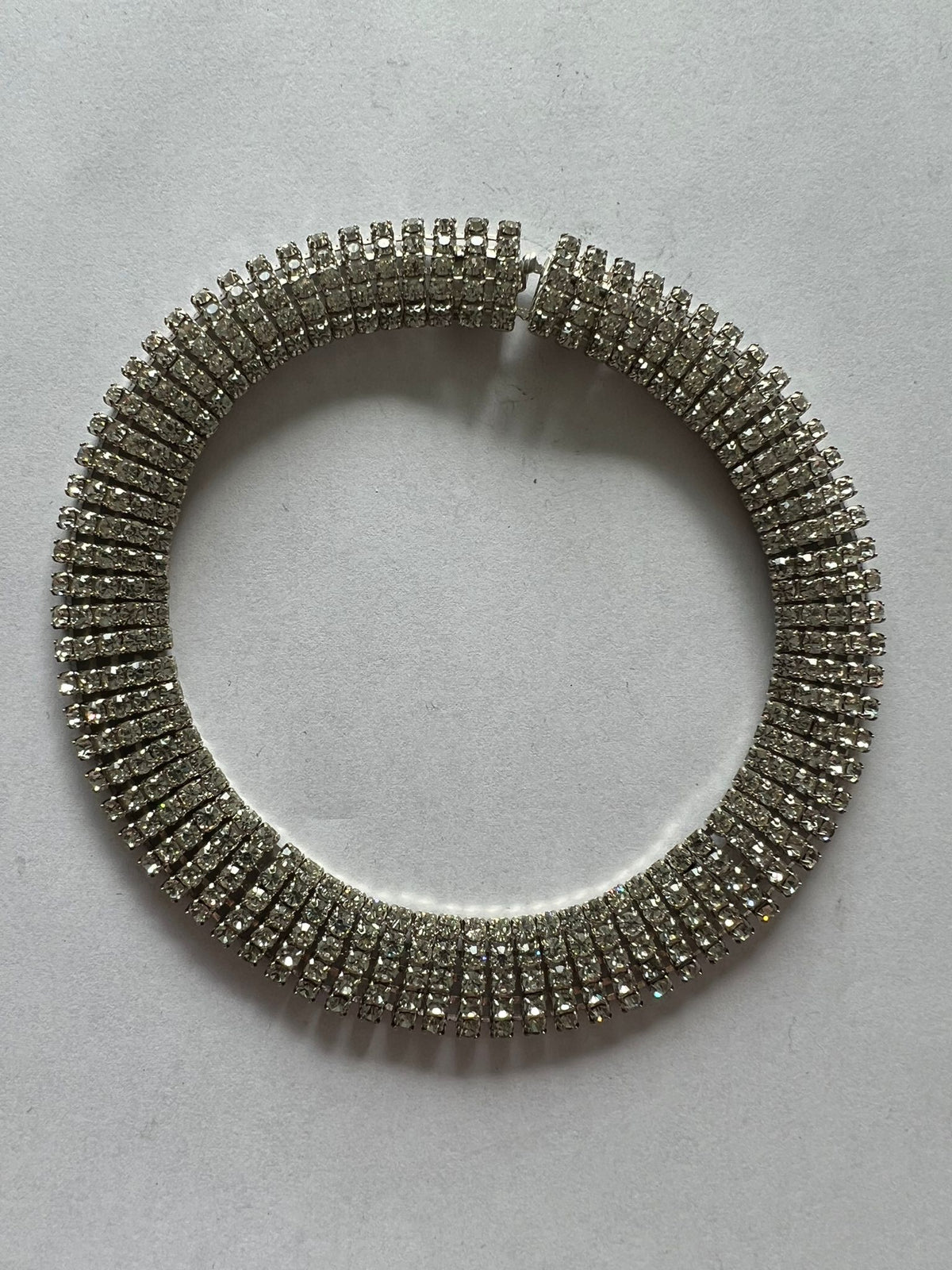 6198 Vintage Swarovski Kristallen Kragen Halskette 34cm