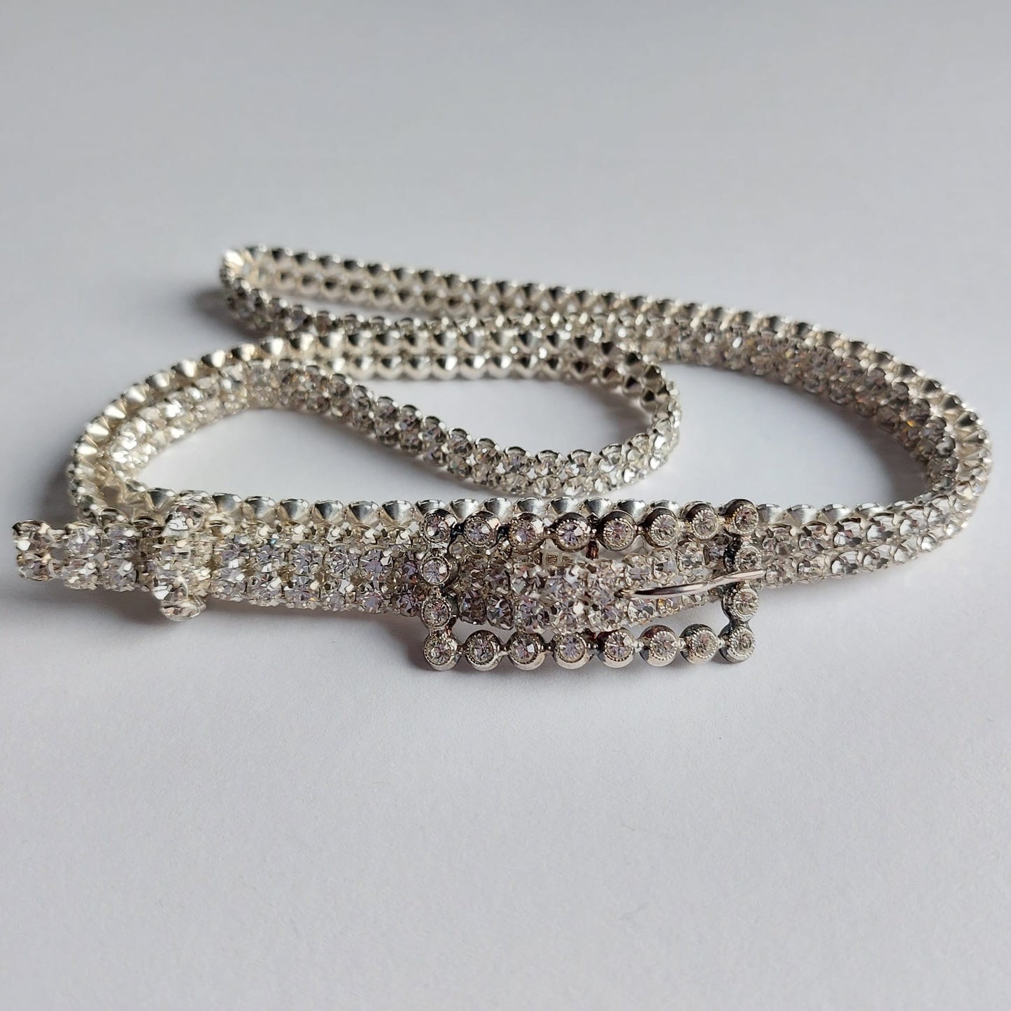 2094 Gürtel Swarovski-Steinen Besetzter 92x1cm