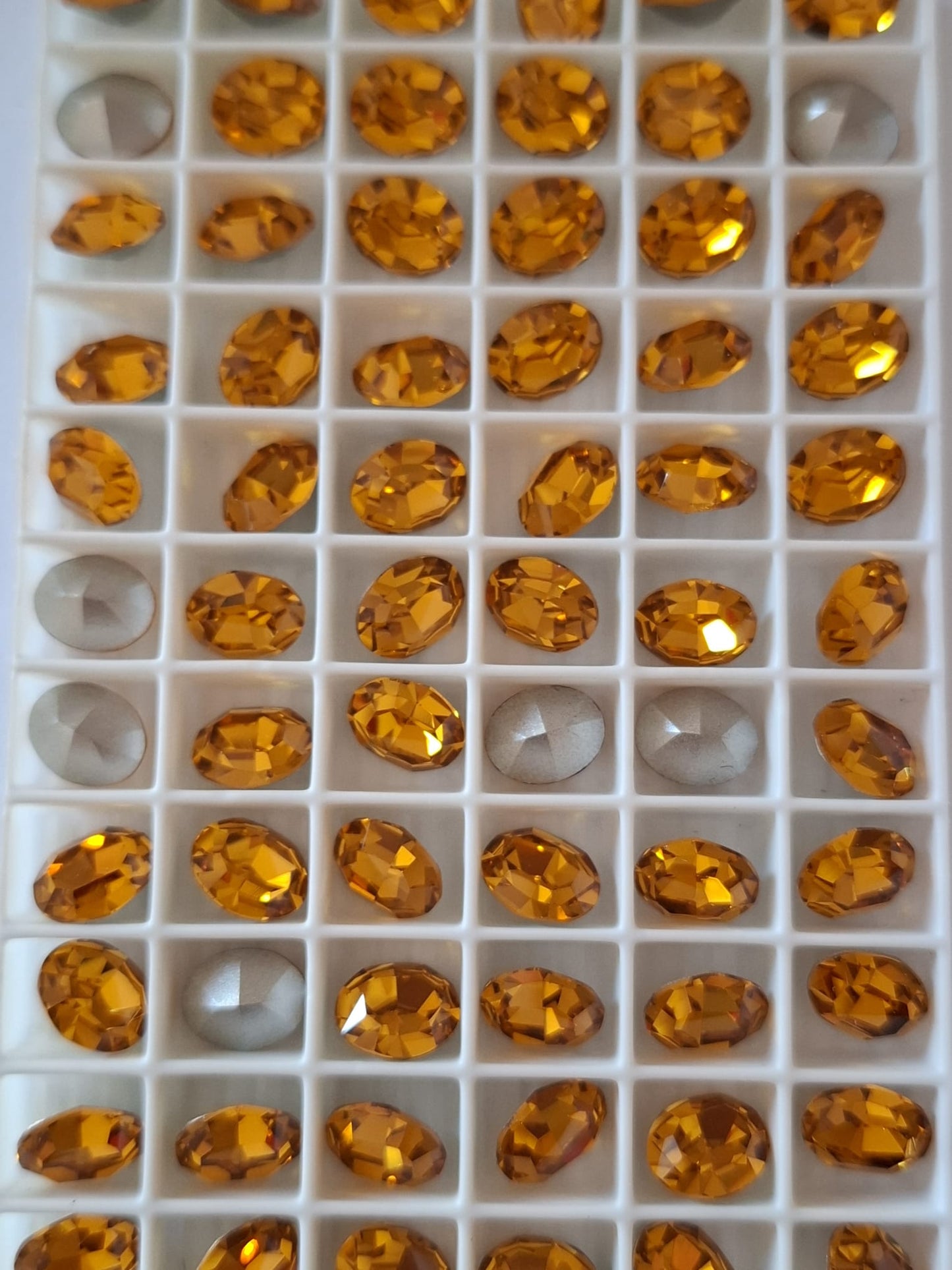 Swarovski® Fancy Oval Topaz 10x8mm
