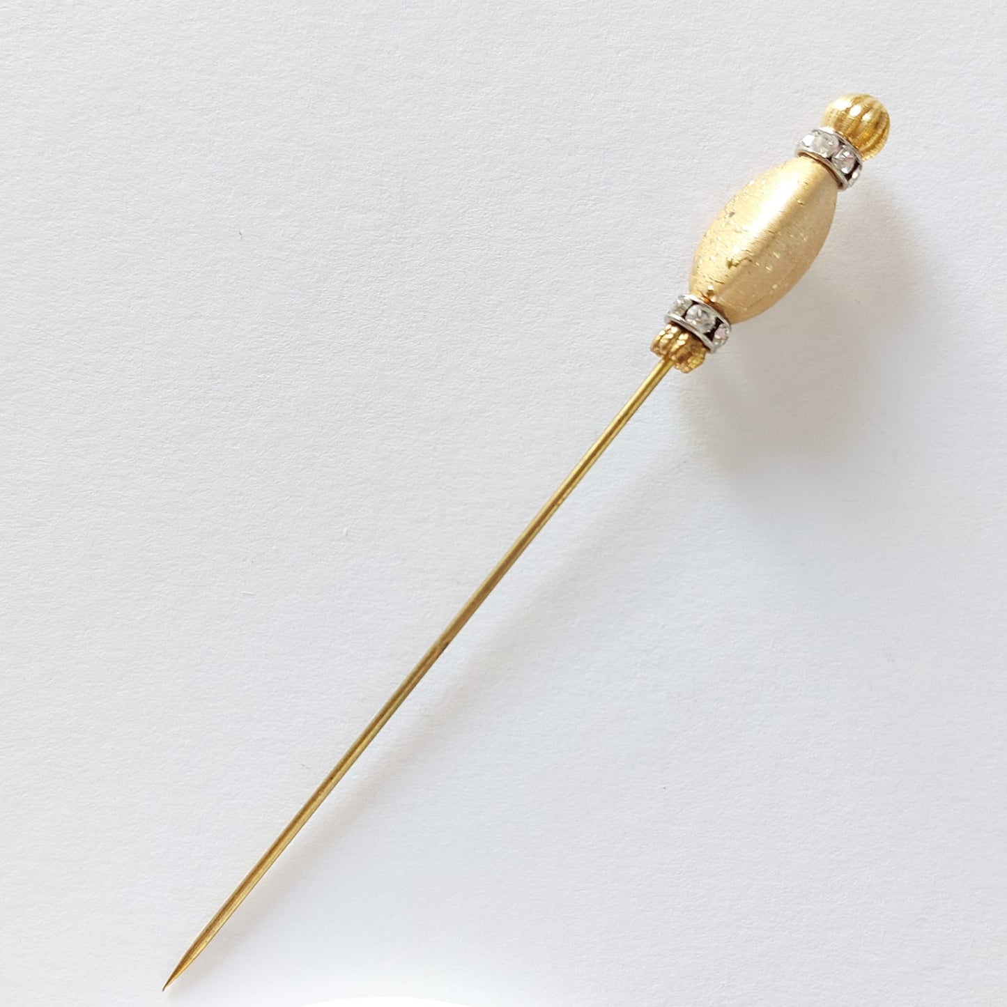 5006 Vintage Hutnadel mit Swarovski Kristallen 115mm