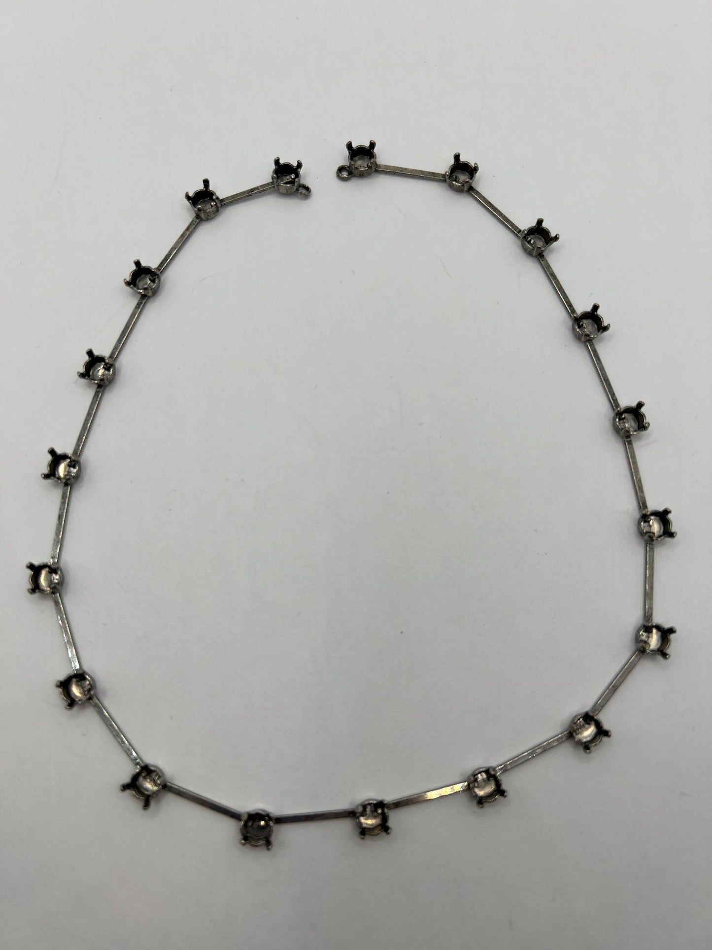 6490 Vintage leerer Kette zum Befüllen mit Swarovski Kristallen 39cm