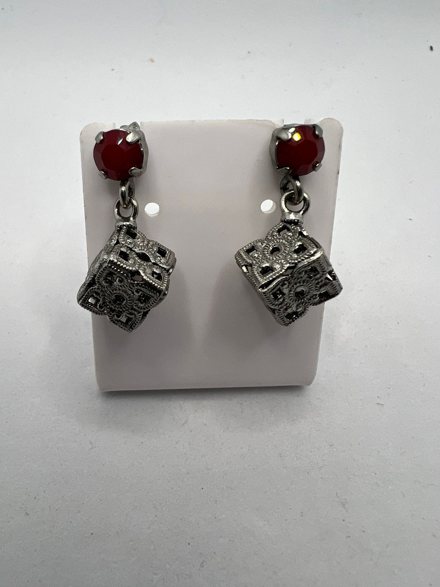 30595 Vintage Swarovski Kristallen Ohrhanger 8mm