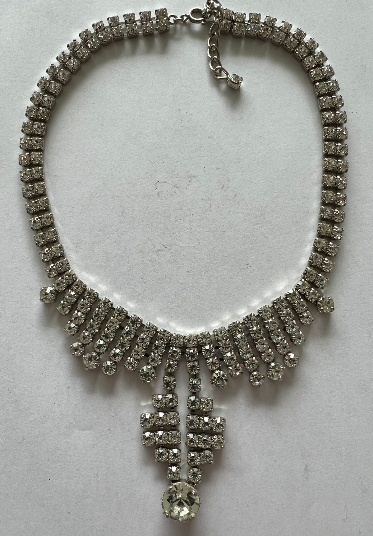 6199 Vintage Swarovski Kristallen Halskette 36cm