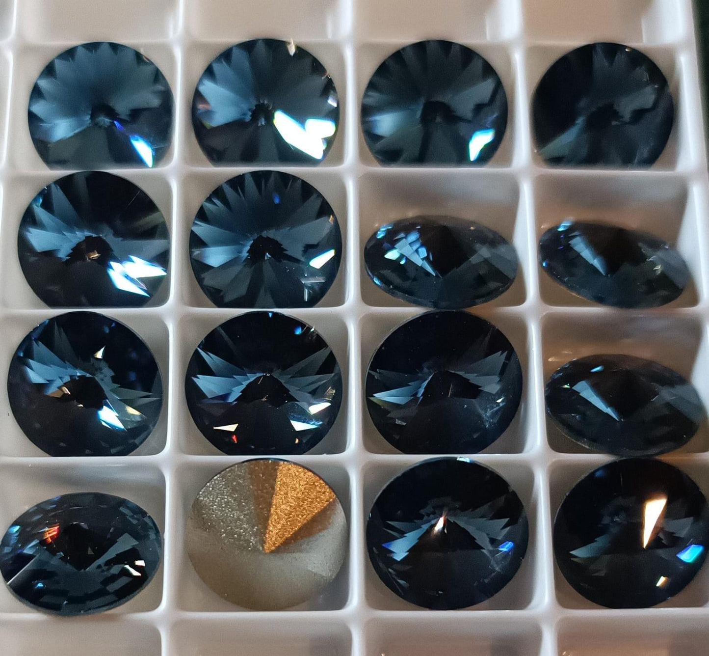 Swarovski® Rivoli Denim Blue 10mm