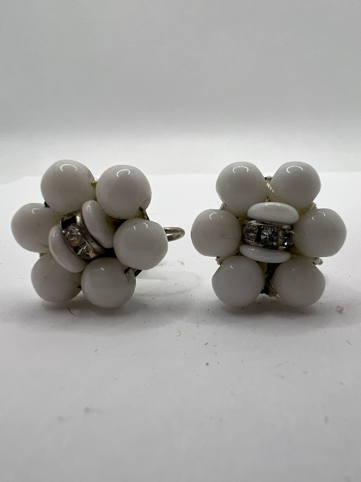 30530 Vintage Perlen Ohrringe 25mm