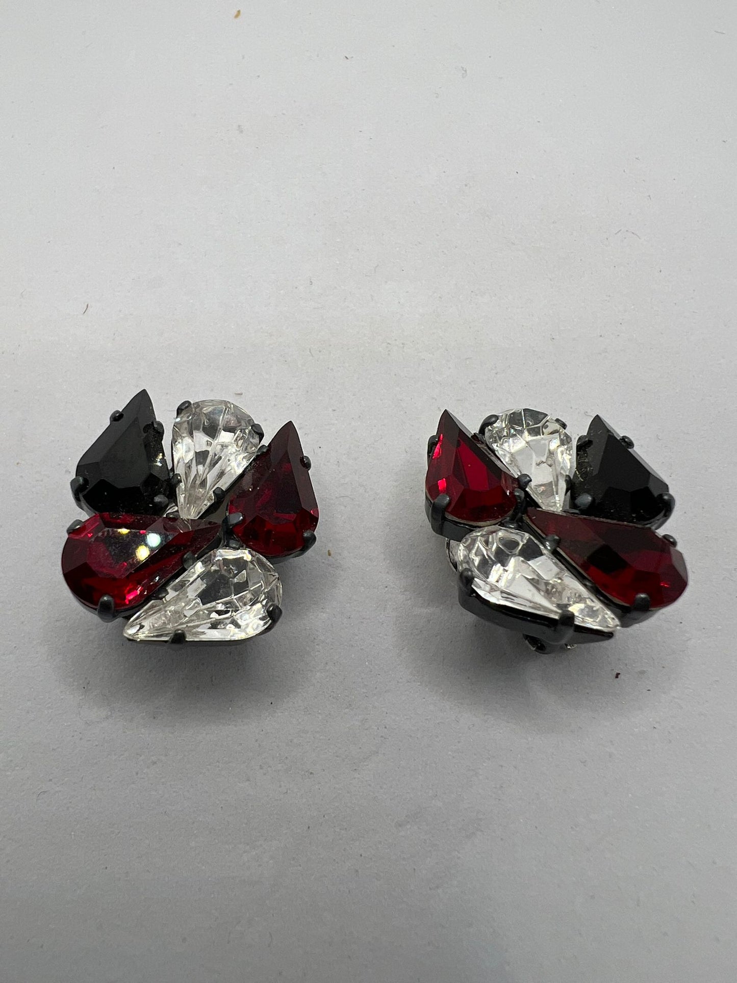 30546 Vintage Swarovski Kristallen Ohrclip 22mm