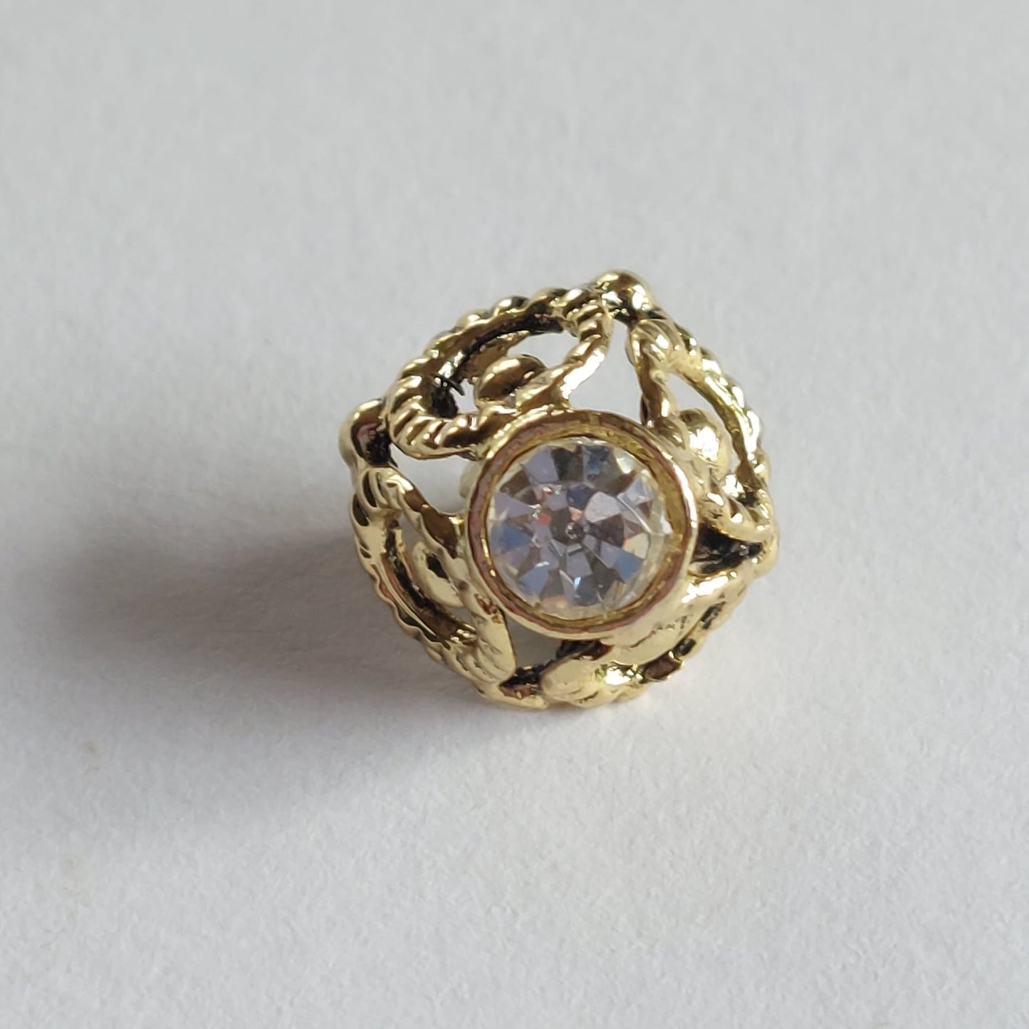 4091 Knopfe mit Swarovski Kristallen 10mm