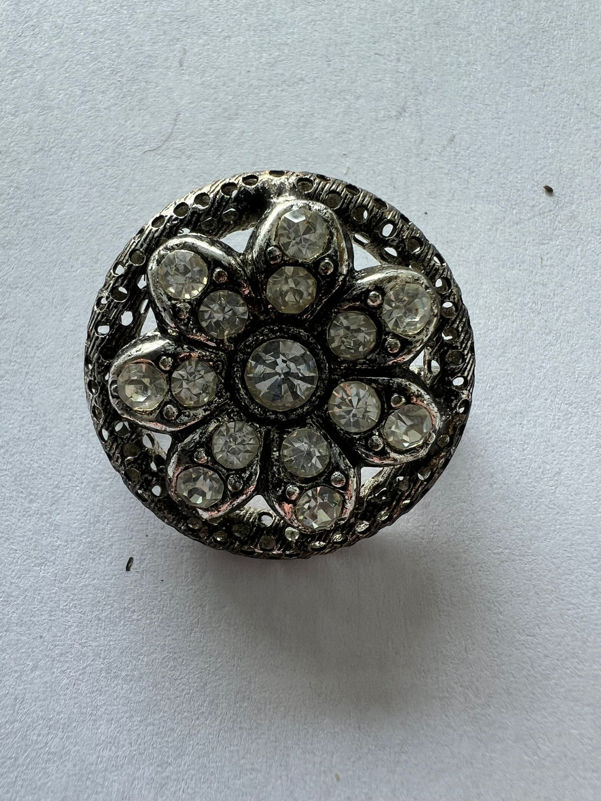 8548 Vintage Swarovski Kristallen Brosche 30mm