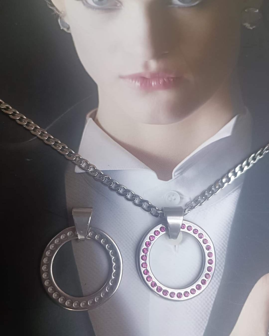 Anhänger Edelstahl Donut Mit Vertiefungen 30mm