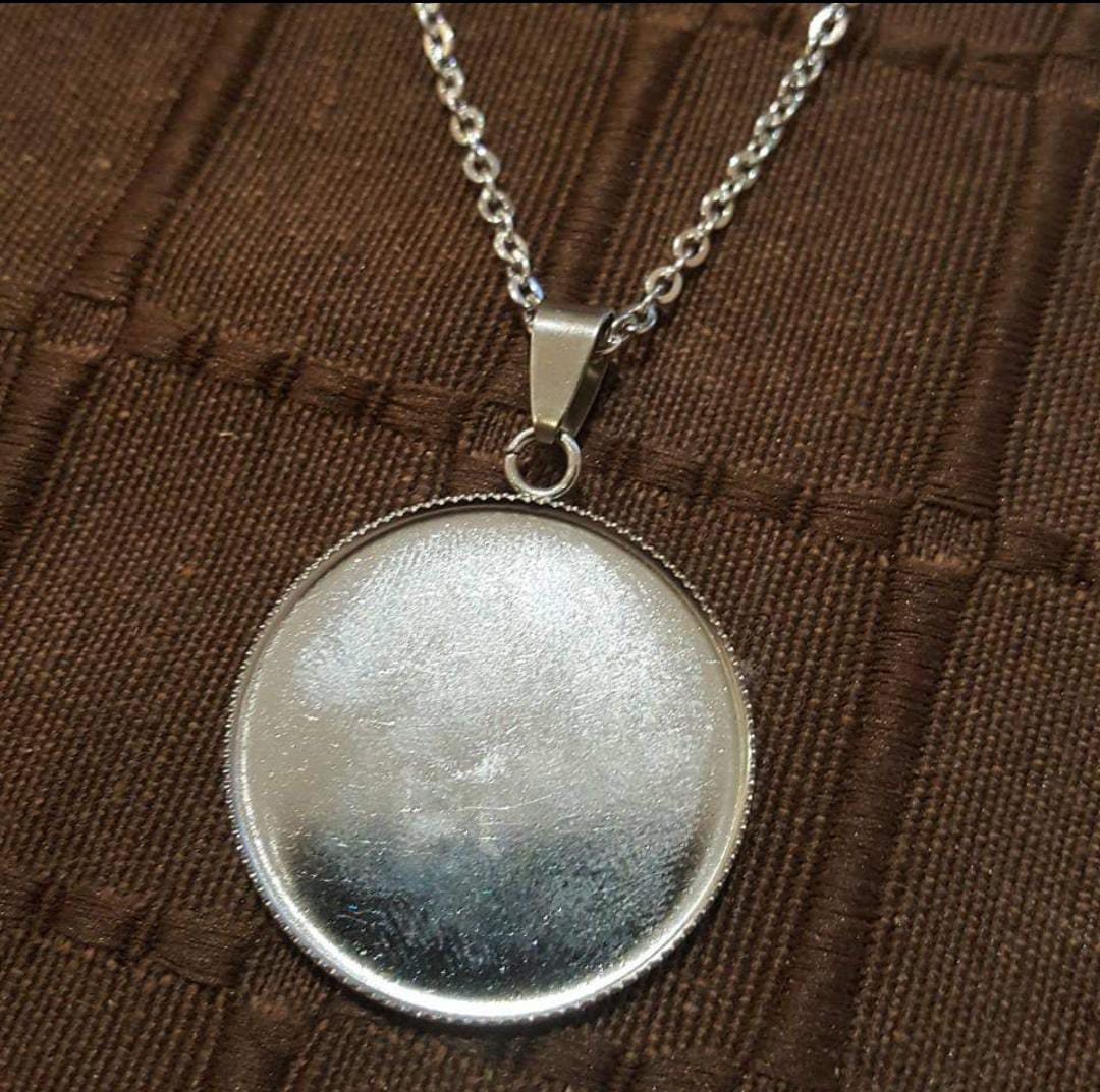 Anhänger Edelstahl Rund 30mm