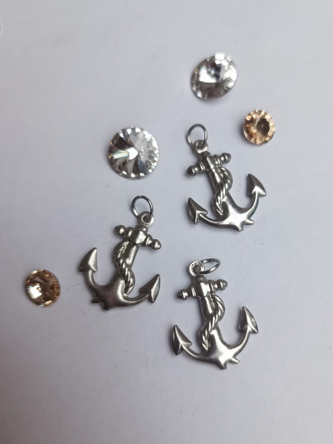 Kleine Anhänger Anker Edelstahl 24x20mm