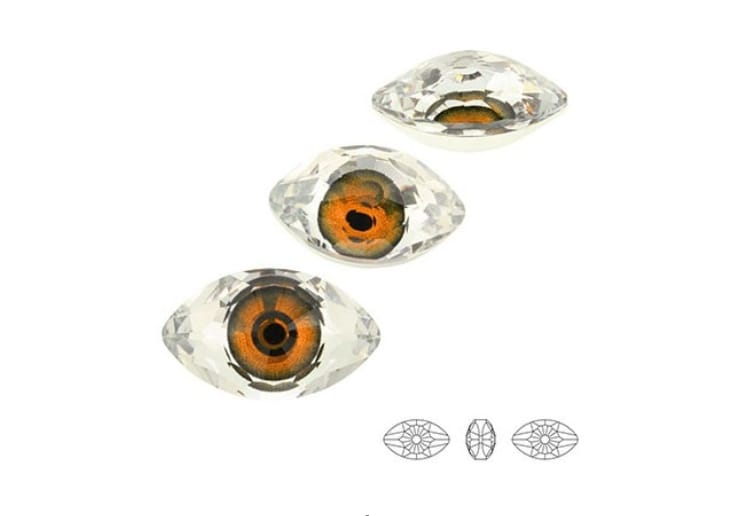 Swarovski® Fancy Eye Light Brown 18x10.5mm