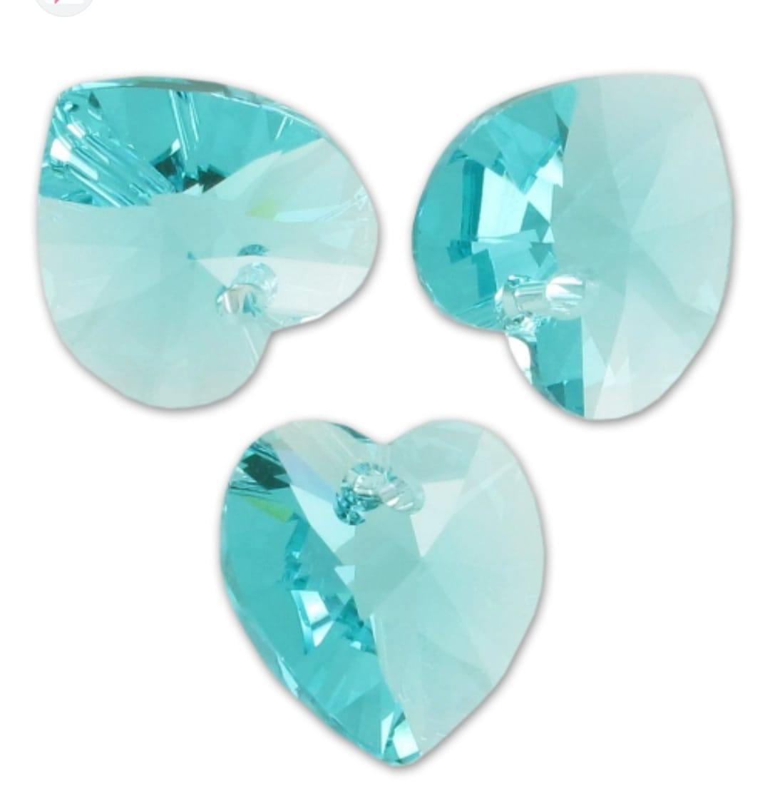 Swarovski® Anhänger Heart Blue Zircon 18mm