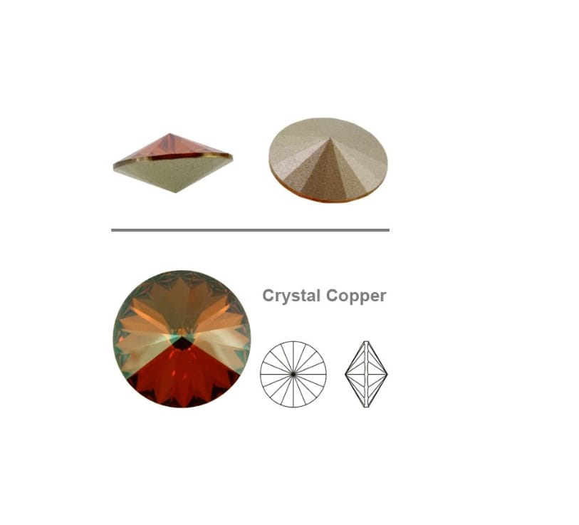 Swarovski® Rivoli Copper 14mm