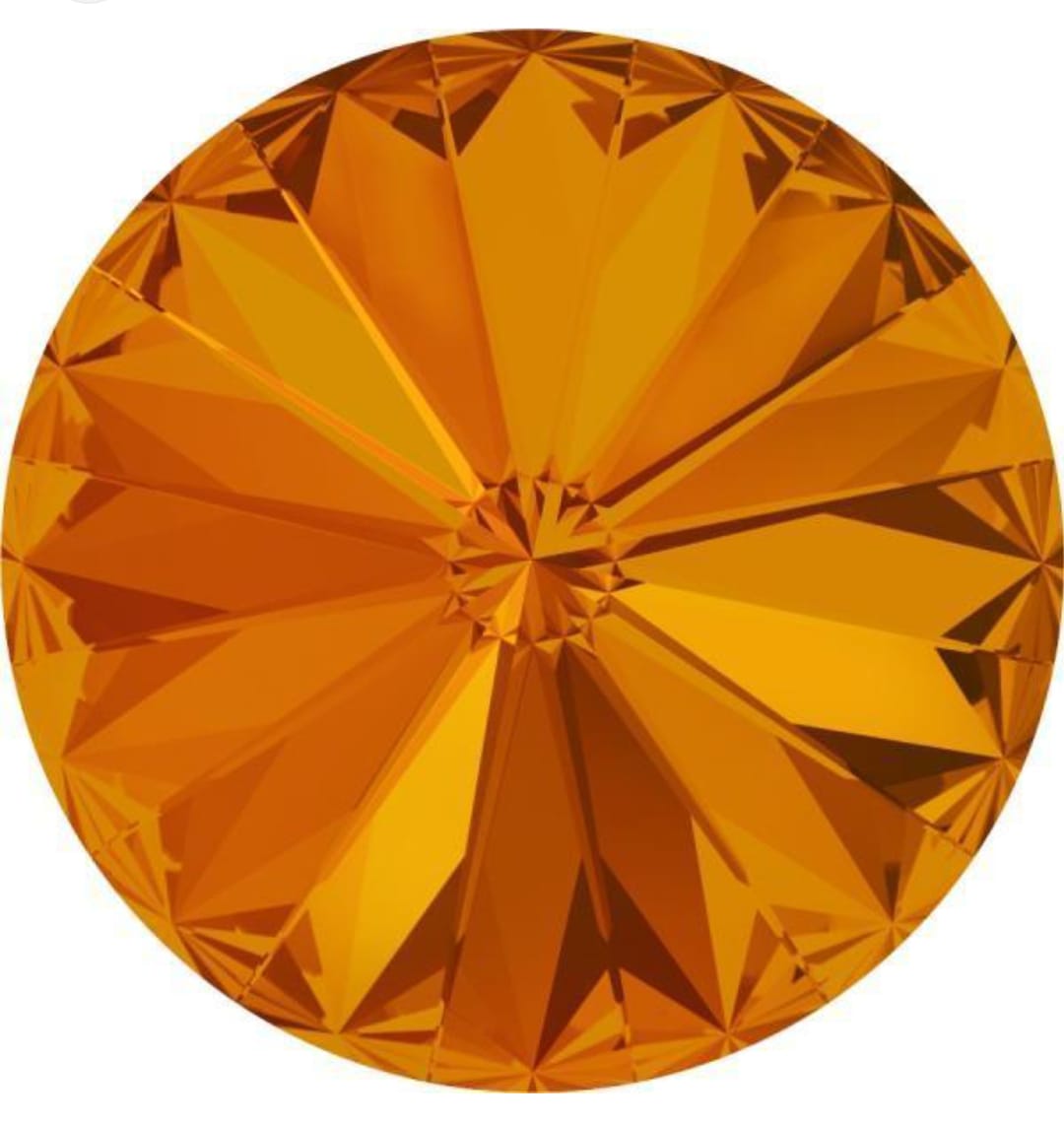 Swarovski® Rivoli Tangerine 8mm
