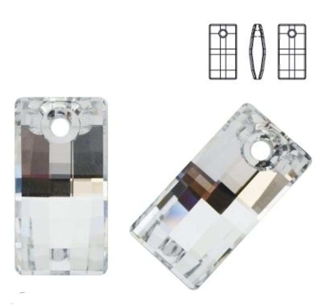 Swarovski® Anhänger Urban Silver Night Verspiegelt 20mm