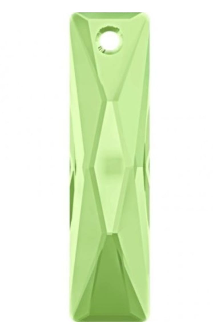 Swarovski® Anhänger Queen Baguette Peridot 25x7mm