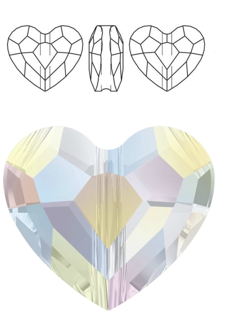 Swarovski® Beads Love Bead Aurore Boreale 12mm