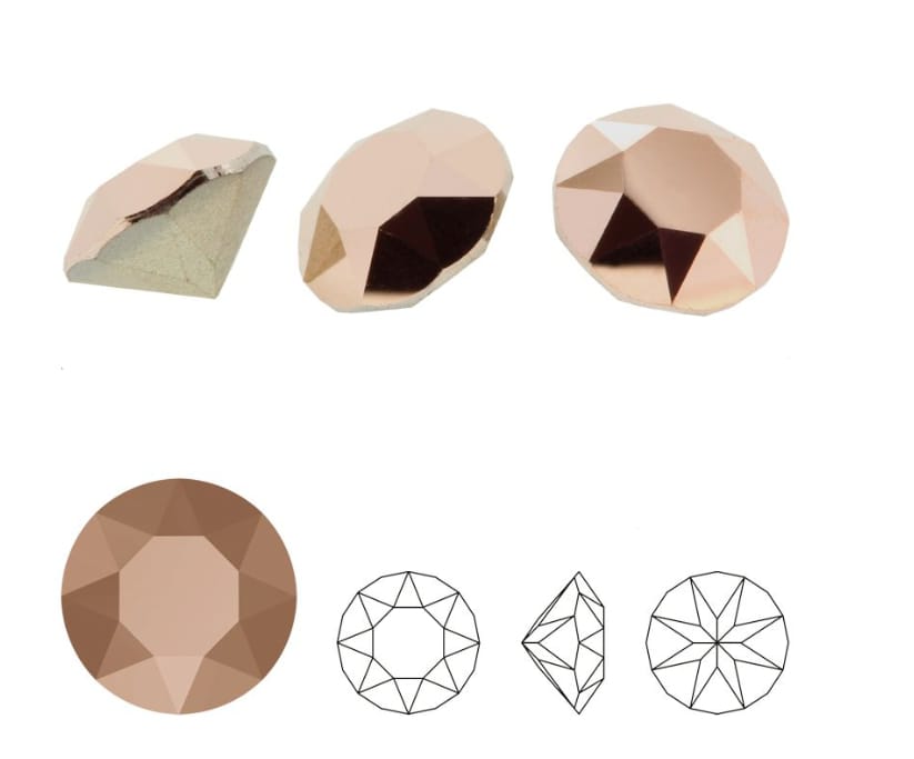 Swarovski® Chaton Rosé Gold PP14