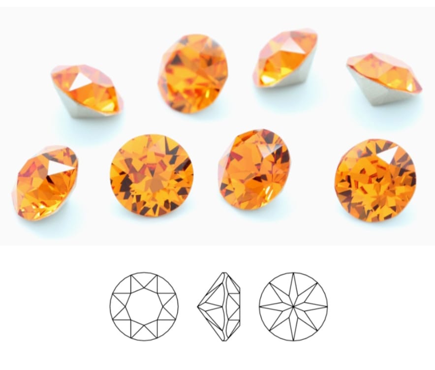 Swarovski® Chaton Tangerine PP10
