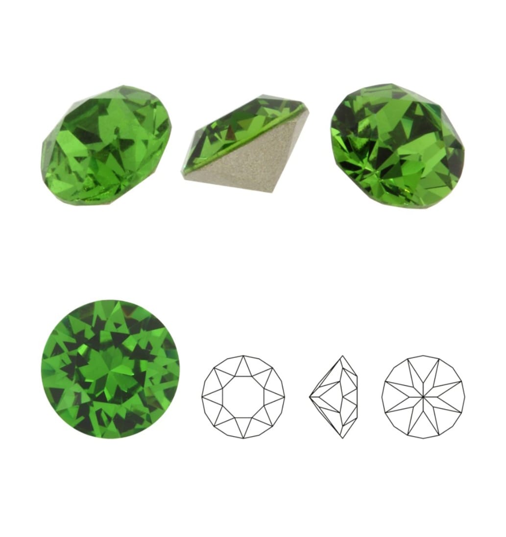 Swarovski® Chaton Fern Green PP31