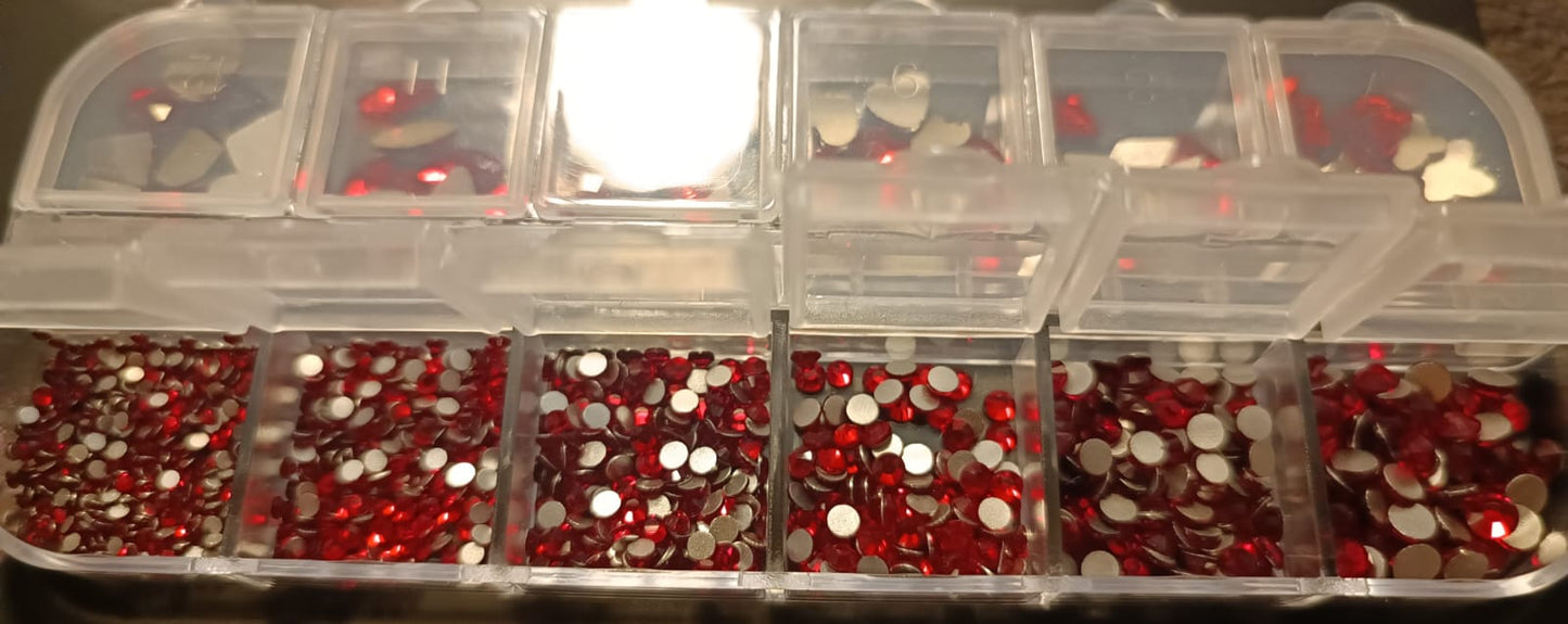 Shining Star™ Kristall Scarlet Mix SS3 bis SS12